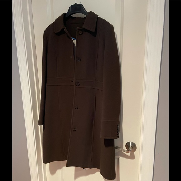 J.Crew Peacoat in Chocolate Brown with Thinsulate - Picture 1 of 11